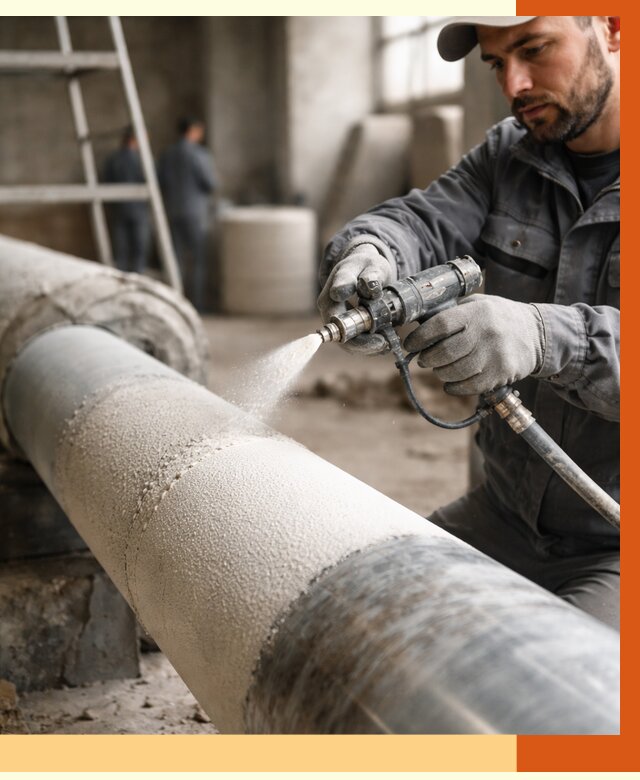 Утепление труб жидкой теплоизоляцией в Чистополе от 7679 руб. под ключ | ТепломастерЧст