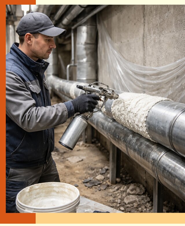 Утепление труб жидкой теплоизоляцией в Чистополе