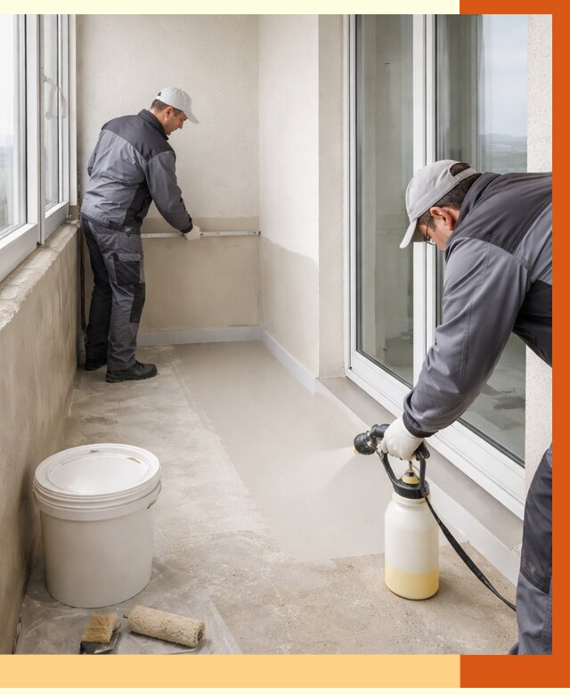 Утепление балкона жидкой теплоизоляцией в Чистополе от 5887 руб./м2 | ТепломастерЧст