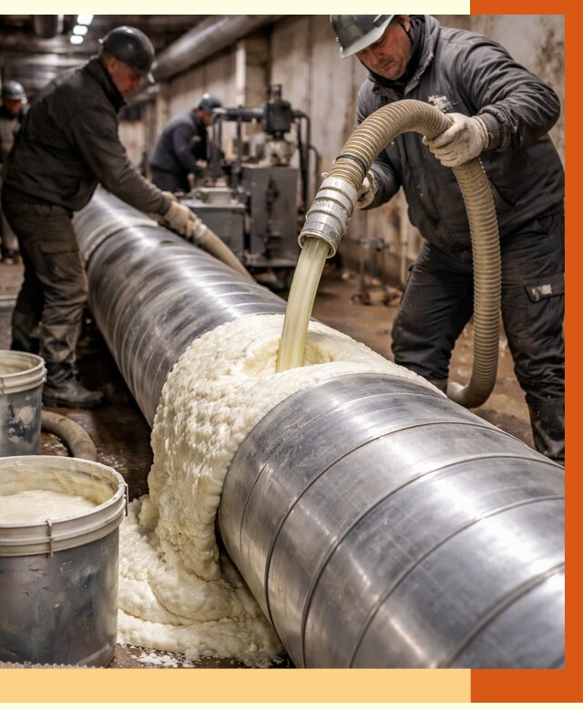 Утепление теплотрассы жидкой теплоизоляцией в Чистополе от 4300 руб. | ТепломастерЧст