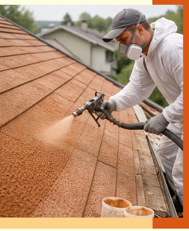 Утепление кровли жидкой пробкой в Чистополе от 2765 руб./м² под ключ | ТепломастерЧст