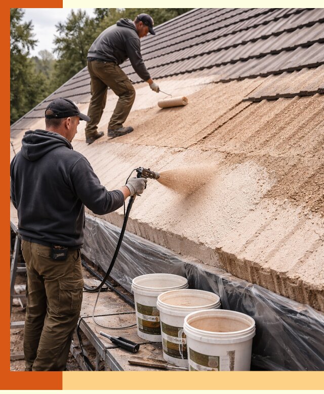 Утепление кровли жидкой пробкой в Чистополе для домов и зданий