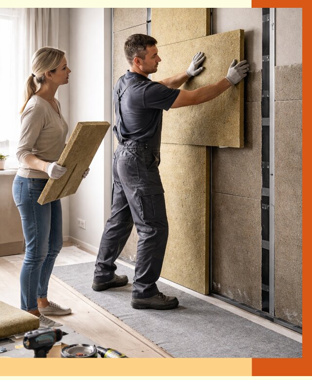 Профессиональная шумоизоляция квартиры в Чистополе от 7679 руб. за м2 | ТепломастерЧст