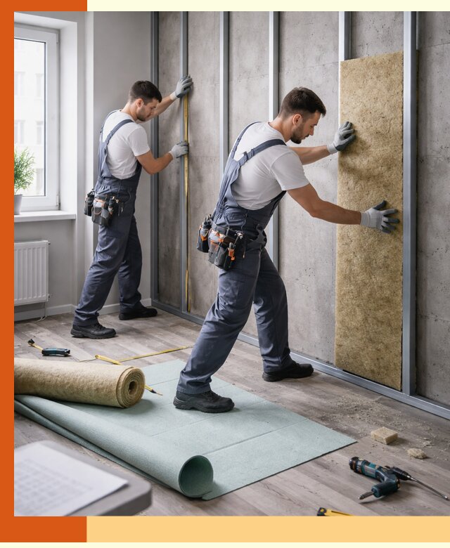 Шумоизоляция квартиры под ключ в Чистополе — профессионально и гарантированно