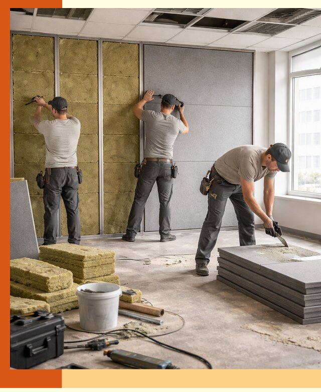 Профессиональная шумоизоляция офисов в Чистополе для комфорта сотрудников