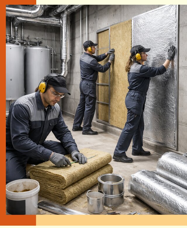 Шумоизоляция котельной в Чистополе: профессиональный монтаж и материалы