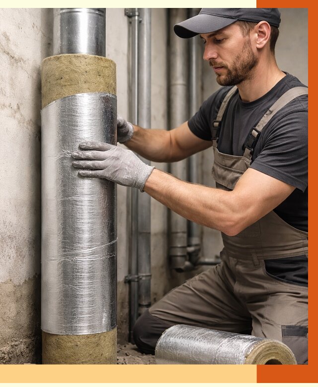 Шумоизоляция труб в Чистополе от 1229 руб. — шумоподавление и звукоизоляция труб | ТепломастерЧст