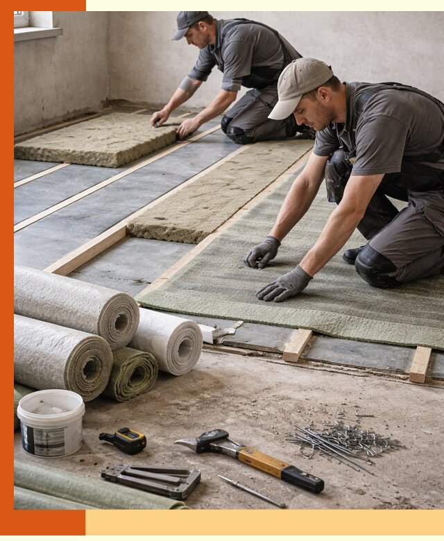 Шумоизоляция пола в Чистополе — профессиональная звукоизоляция помещений