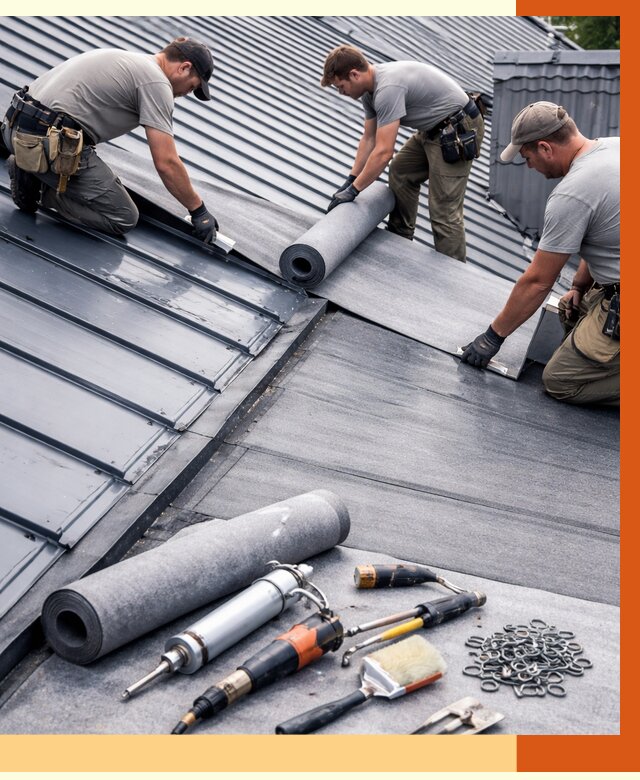 Гидроизоляция металлической кровли полимочевиной в Чистополе от 8703 руб. | ТепломастерЧст