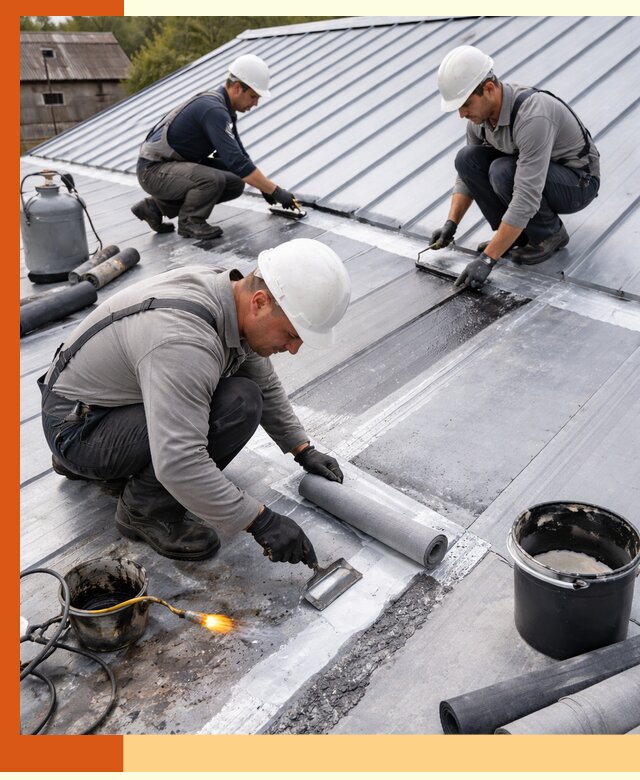 Гидроизоляция металлической кровли с гарантией в Чистополе