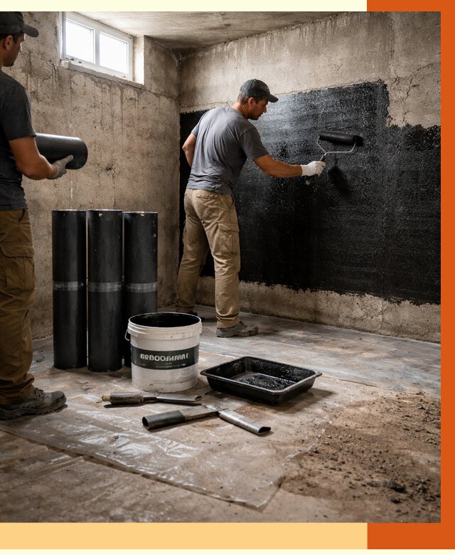 Гидроизоляция подвала в Чистополе от 3584 руб. под ключ | Профессионально — ТепломастерЧст