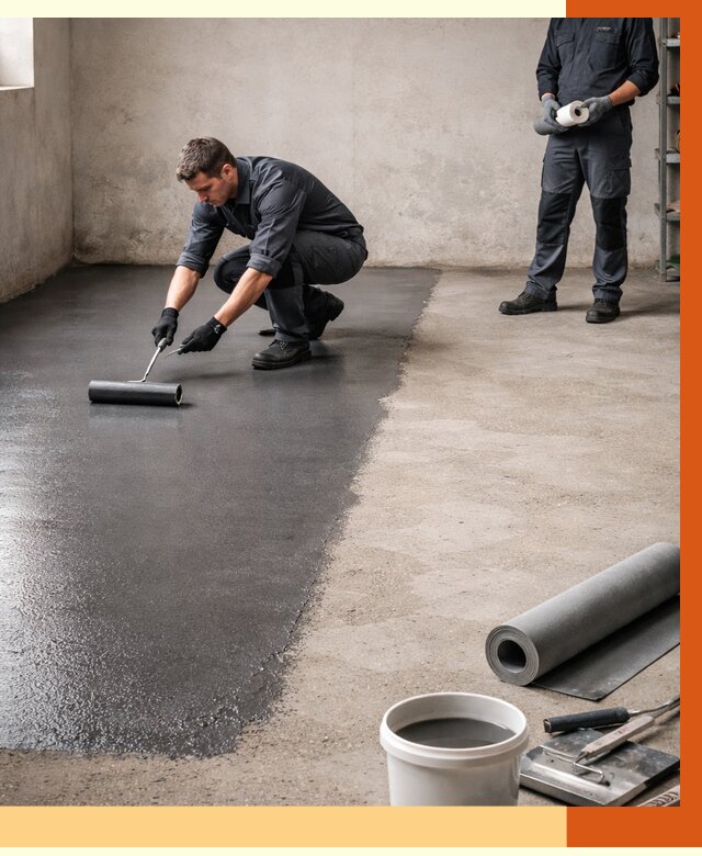 Гидроизоляция гаражного пола в Чистополе от 3584 руб./м² — ТепломастерЧст профессионально