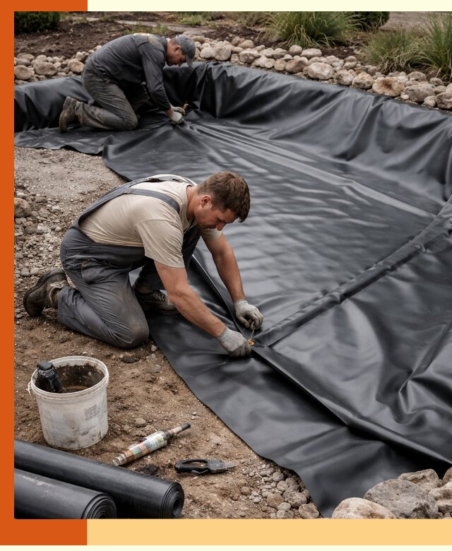 Гидроизоляция пруда в Чистополе: надежная защита и герметизация