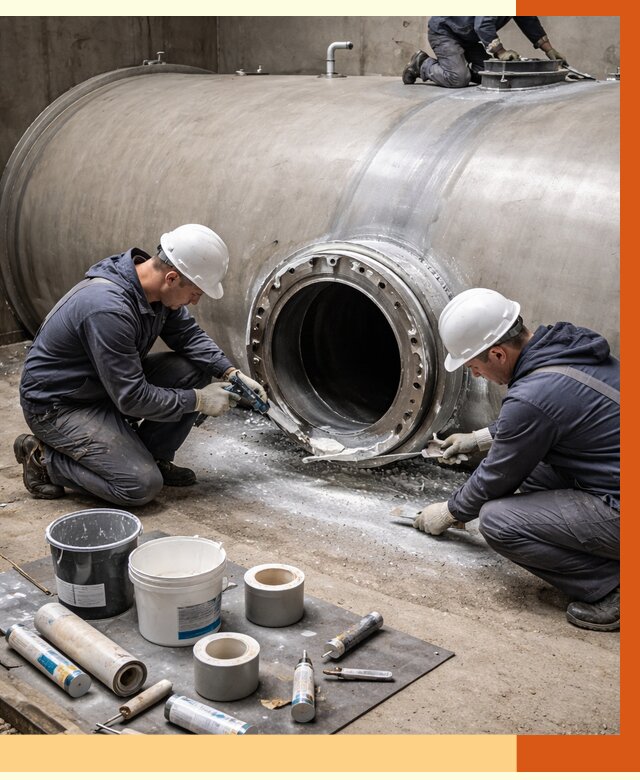 Гидроизоляция резервуара с топливом в Чистополе от 76793 руб. под ключ | ТепломастерЧст