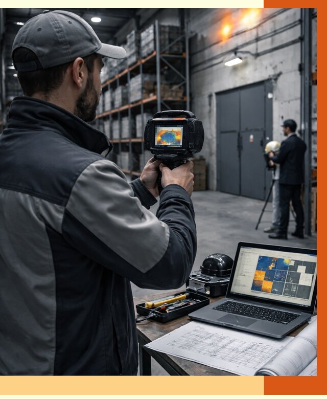 Тепловизионное обследование склада в Чистополе от 6655 руб. | ТепломастерЧст