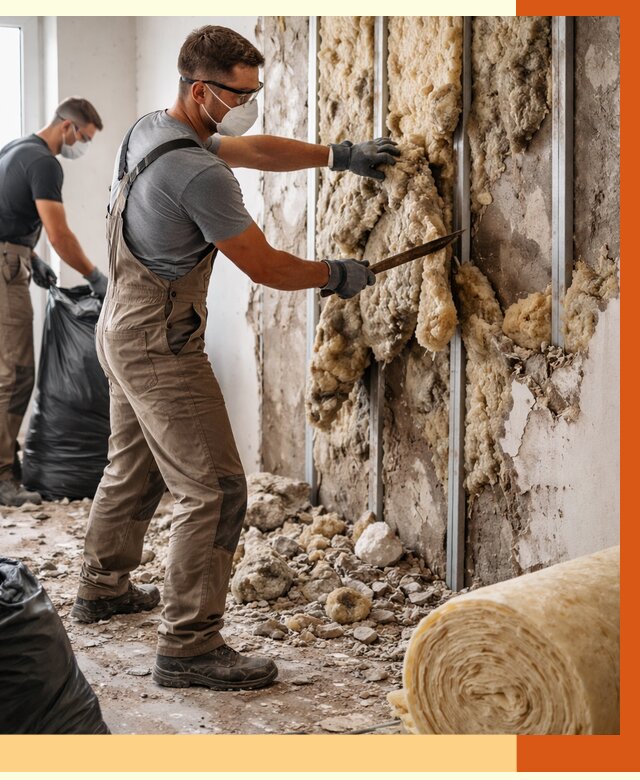 Демонтаж старого утеплителя в Чистополе от 3584 руб. — работы под ключ | ТепломастерЧст