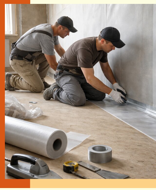 Монтаж пароизоляции для дома и помещений в Чистополе