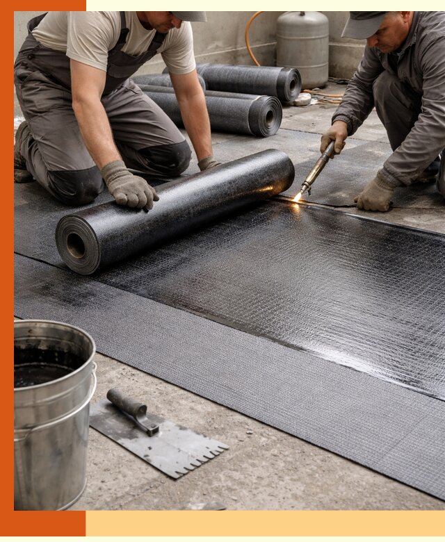 Монтаж гидроизоляционной мембраны в Чистополе для зданий и конструкций