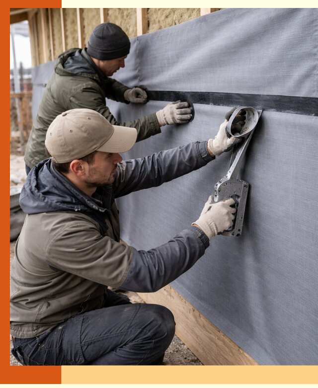 Монтаж ветроизоляции зданий и конструкций в Чистополе