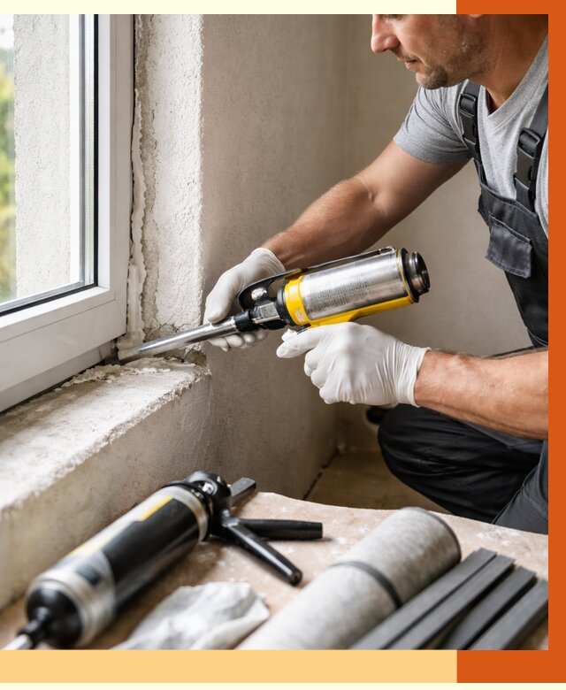 Герметизация стыков и примыканий в Чистополе от 1229 руб. под ключ | ТепломастерЧст