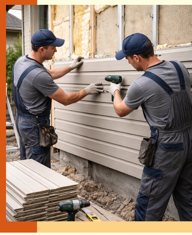 Монтаж сайдинга после утепления в Чистополе качественно и надежно